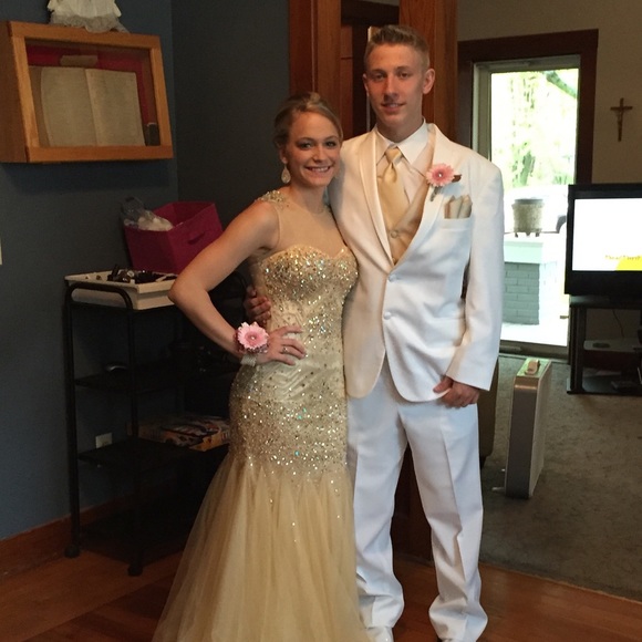 Champagne Prom Dress - Picture 4 of 4